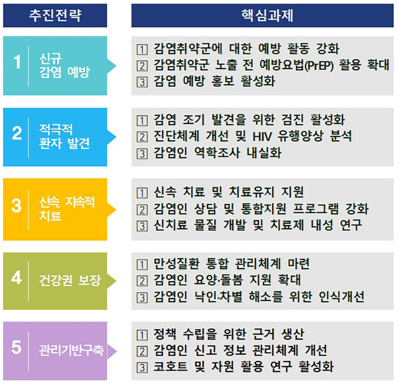 추진전략 및 핵심과제 (자세한 내용은 본문에 설명 있음)