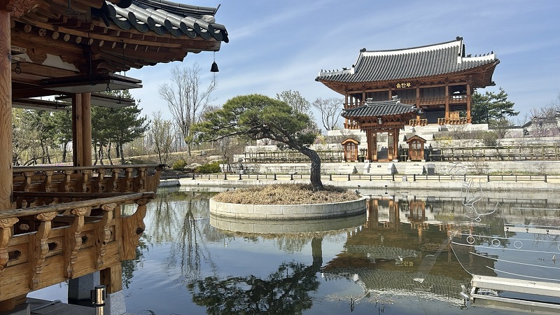 국립세종수목원 한국전통정원 전경.