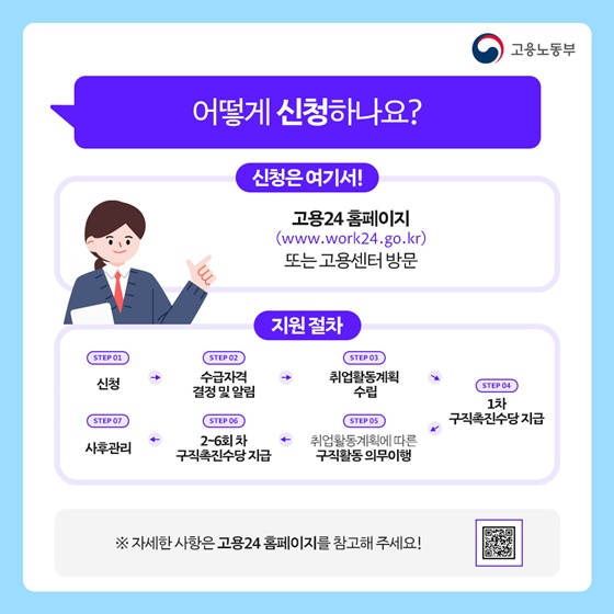 국민취업지원제도 지원받고 취업 이룸!