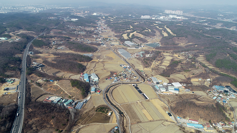 대규모 시스템 반도체 국가산업단지로 지정된 경기 용인시 처인구 남사읍 일대. (ⓒ뉴스1, 무단 전재-재배포 금지)