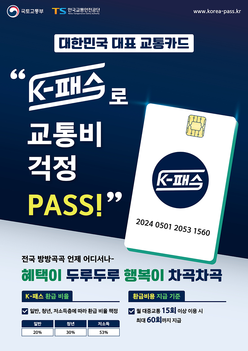 K-Pass promotional poster. (Image = Ministry of Land, Infrastructure and Transport)
