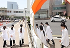 서울의 한 대학병원에서 의료진이 발걸음을 옮기고 있다. (ⓒ뉴스1, 무단 전재-재배포 금지)