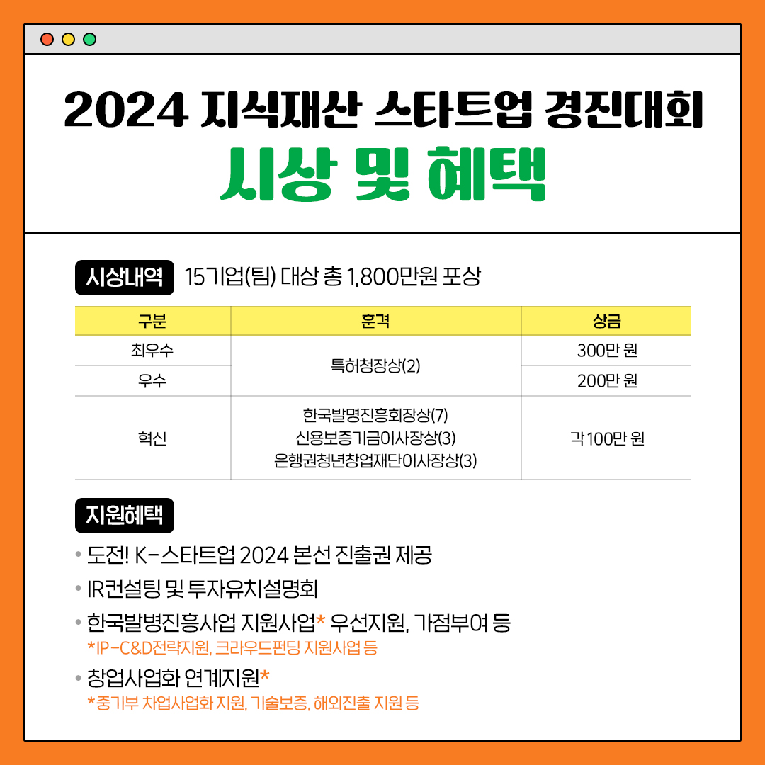 2024 지식재산 스타트업 경진대회