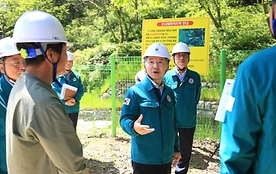 산림청, 전남 구례 사방사업지 산사태 예방 대응 태세 점검