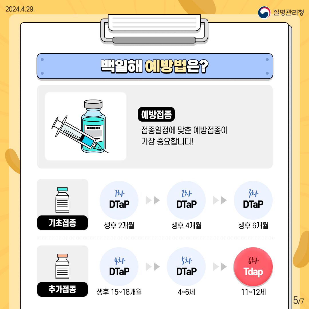 (Whoop) 소리 나는 발작성 기침 백일해를 의심해 보세요!