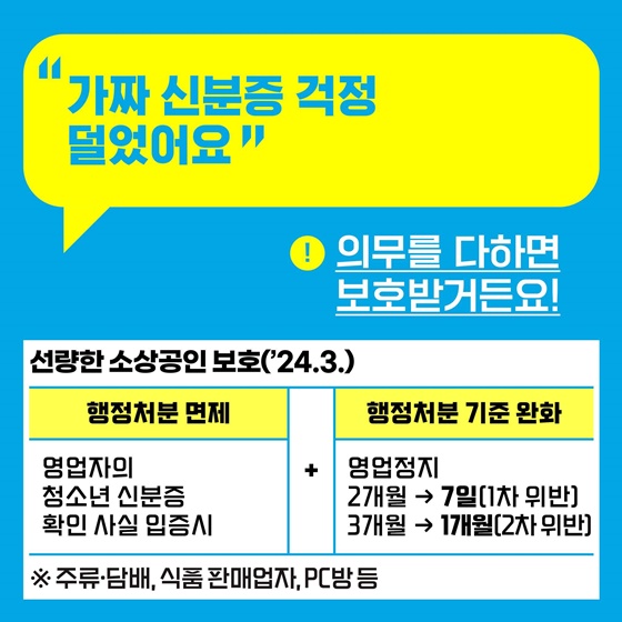 행동하는 정부, 기분 좋은 변화 ③ 자영업