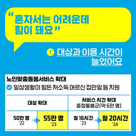 행동하는 정부, 기분 좋은 변화 ④ 사회적 약자