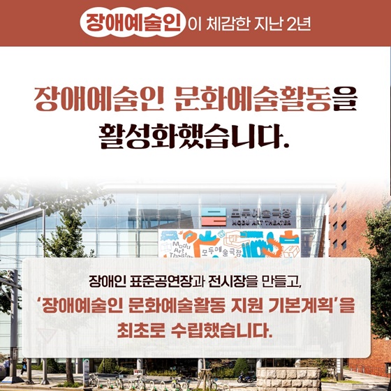 [정부 출범 2주년] 국민이 체감하는 일상 속 문화·예술을 활성화했습니다