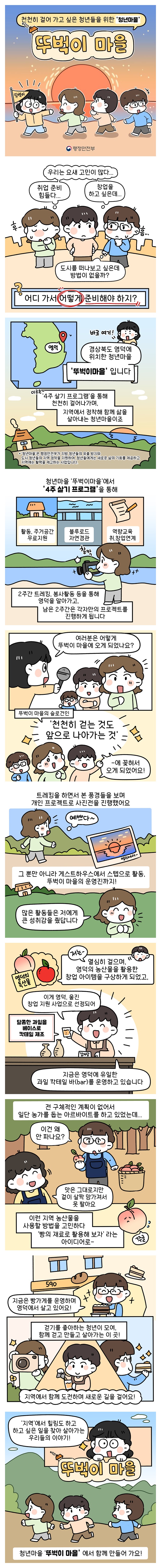 천천히 걸어 가고 싶은 청년들을 위한 ‘청년마을’! 뚜벅이 마을