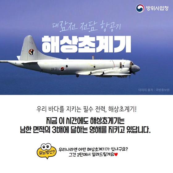 바다를 지키는 비행기가 있다?