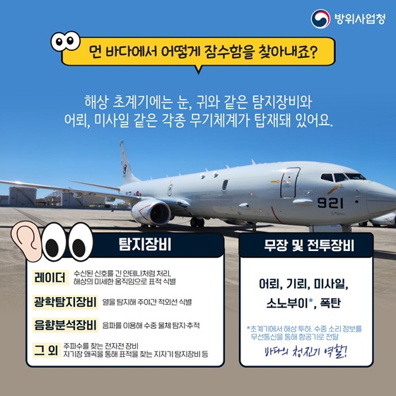 바다를 지키는 비행기가 있다?