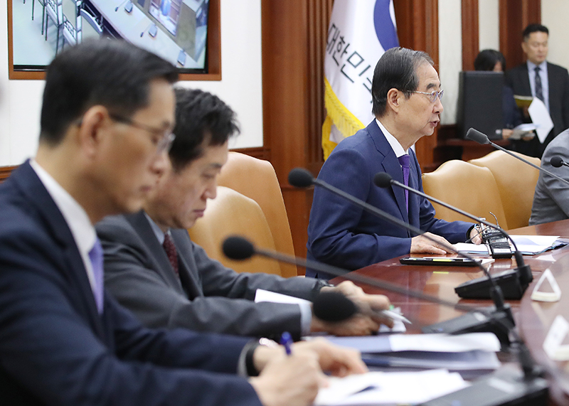한덕수 국무총리가 30일 서울 종로구 정부서울청사에서 열린 국정현안관계장관회의에서 모두발언을 하고 있다. (ⓒ뉴스1, 무단 전재-재배포 금지)