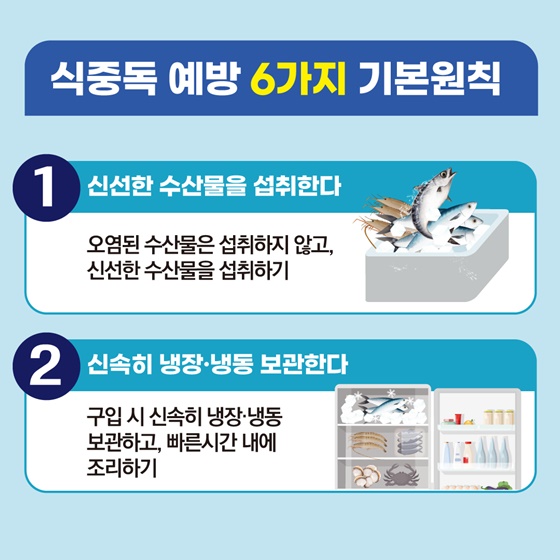 식중독 걱정없이 안전한 여름철 수산물 즐기기