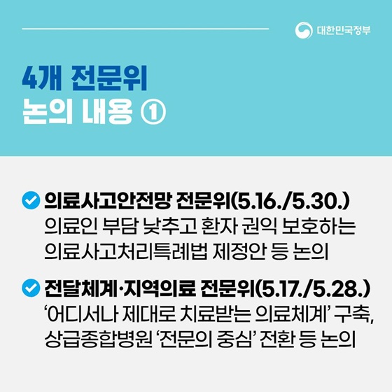 의료개혁특위 산하 전문위 본격 가동 중…개혁 방안 구체화