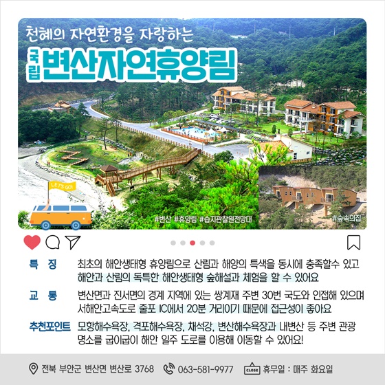바다가 보이는 자연휴양림에서 즐기는 초록초록 초여름!