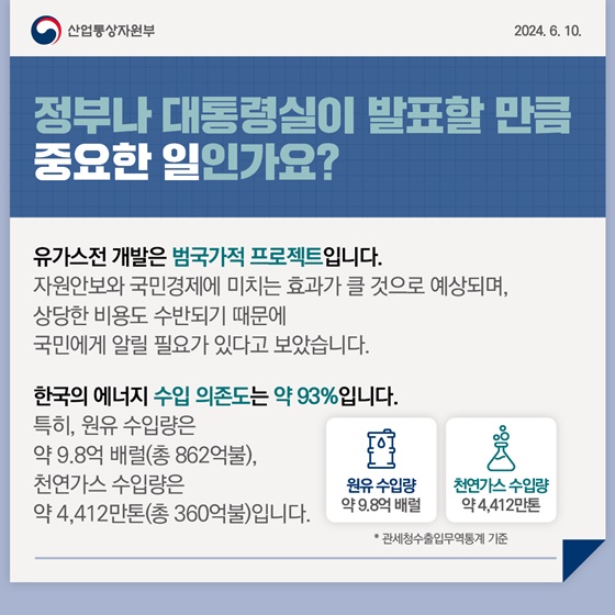 동해 심해 가스전 관련 Q&A