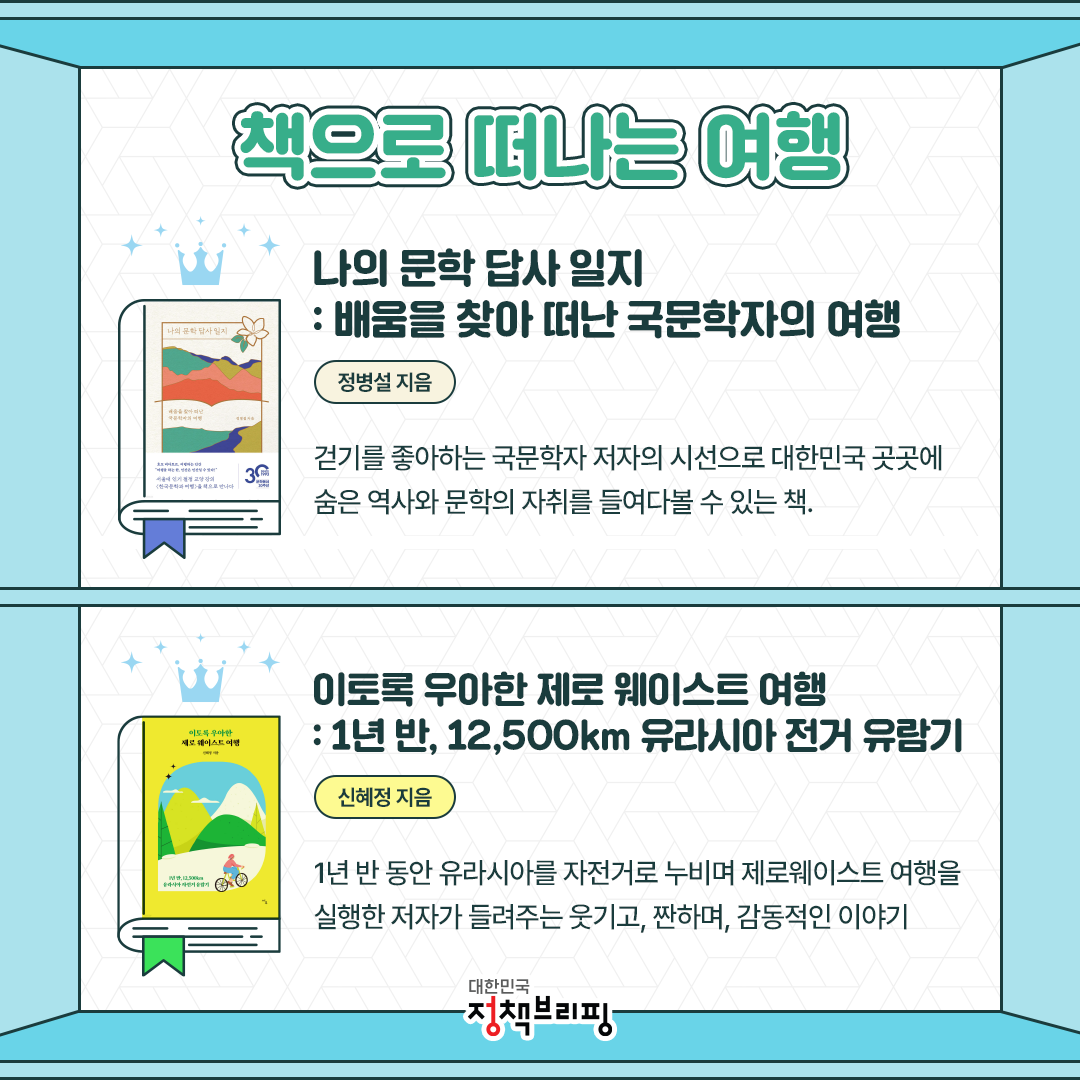 6월 여행의 달 기념! 국립중앙도서관 사서추천도서 12권