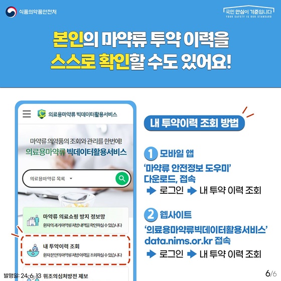 펜타닐 처방전 발급 시 투약내역 확인 의무화 제도 시행