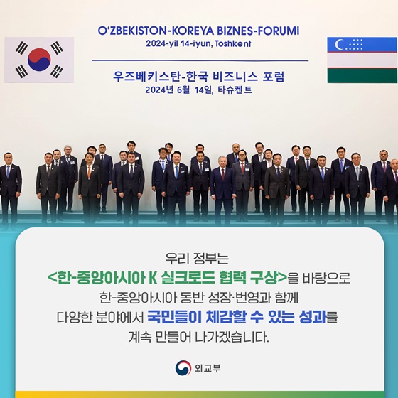 윤석열 대통령 중앙아시아 3개국 국빈 방문 성과