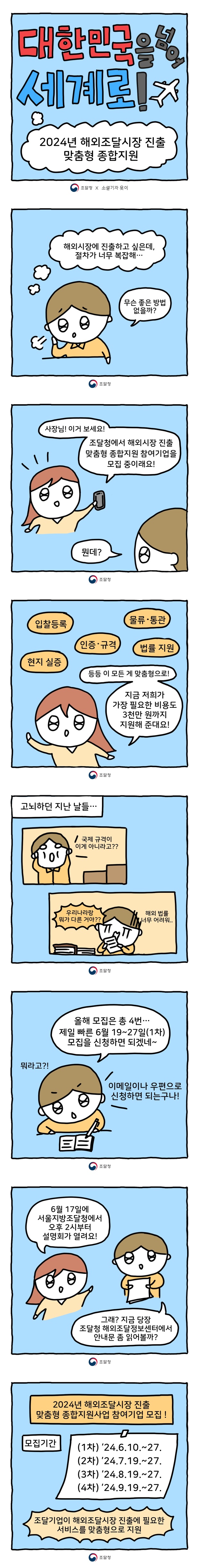 2024년 해외조달시장 진출 맞춤형 종합지원 참여기업 모집