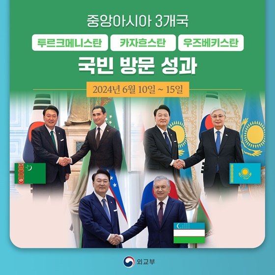 윤석열 대통령 중앙아시아 3개국 국빈 방문 성과