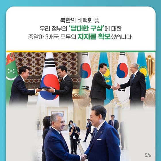 윤석열 대통령 중앙아시아 3개국 국빈 방문 성과