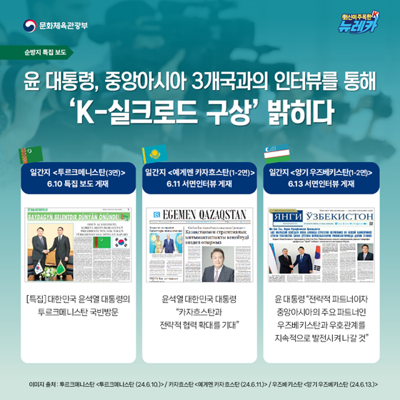윤석열 대통령, 중앙아시아로 경제·외교적 협력 다변화
