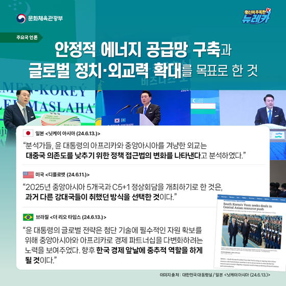 윤석열 대통령, 중앙아시아로 경제·외교적 협력 다변화
