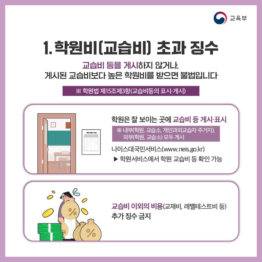 학원 운영·광고 어떤 경우에 불법인가요?