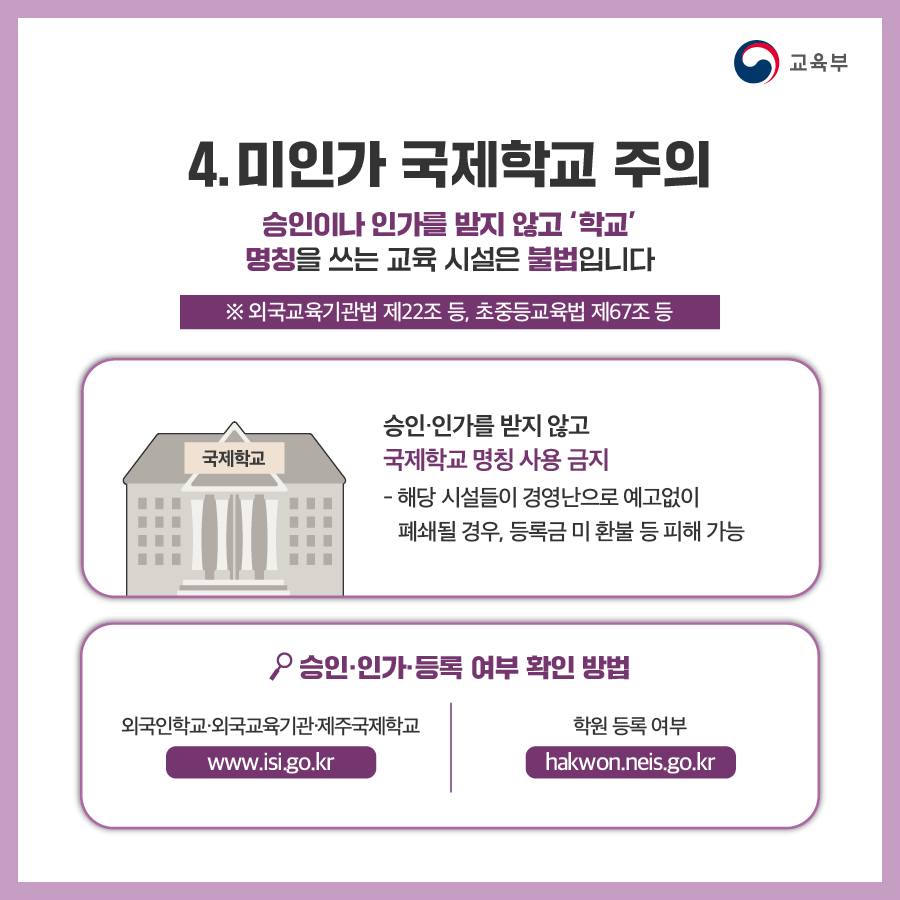 학원 운영·광고 어떤 경우에 불법인가요?