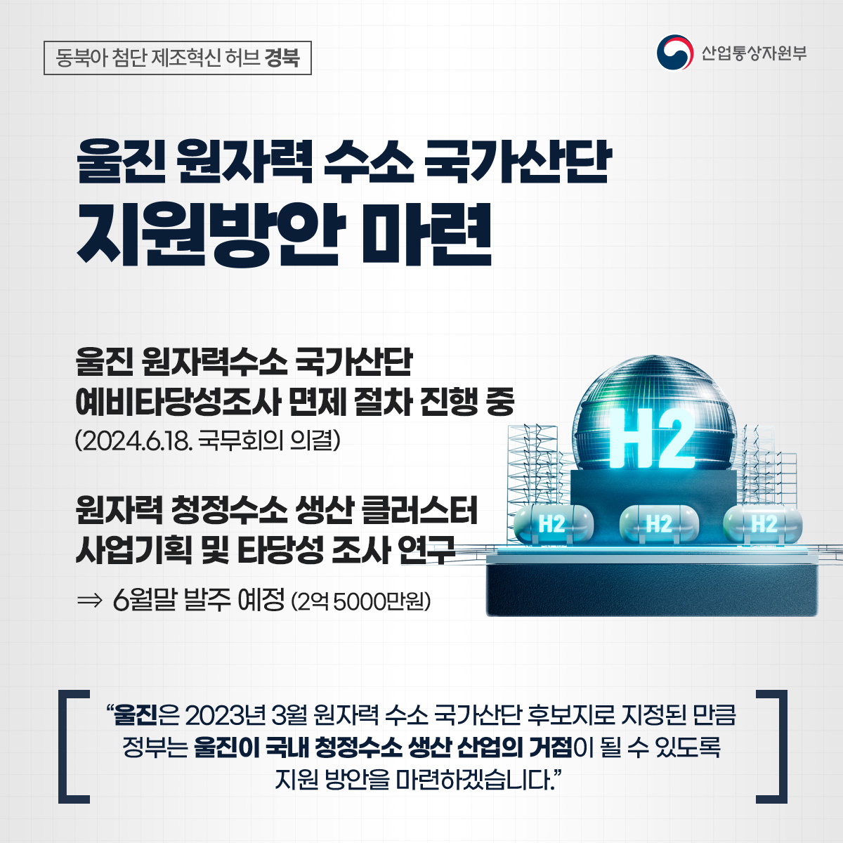 첨단·에너지 신산업 경북을 허브로 육성한다!