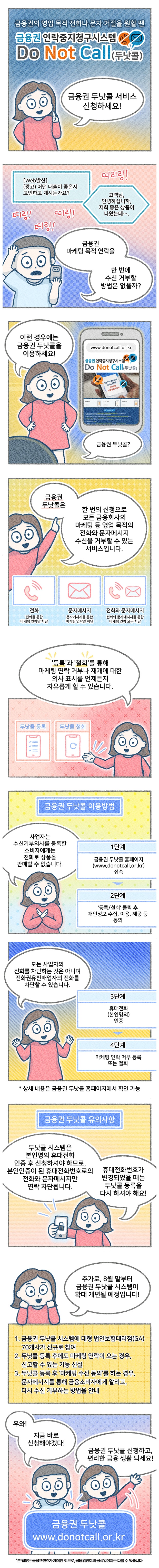 금융권 연락중지청구시스템 Do Not Call(두낫콜)
