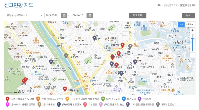 유형별 신고 현황 (출처=안전신문고).