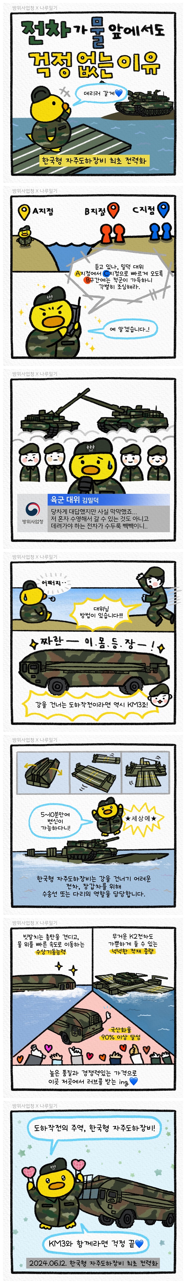 전차가 물 앞에서도 걱정 없는 이유는?
