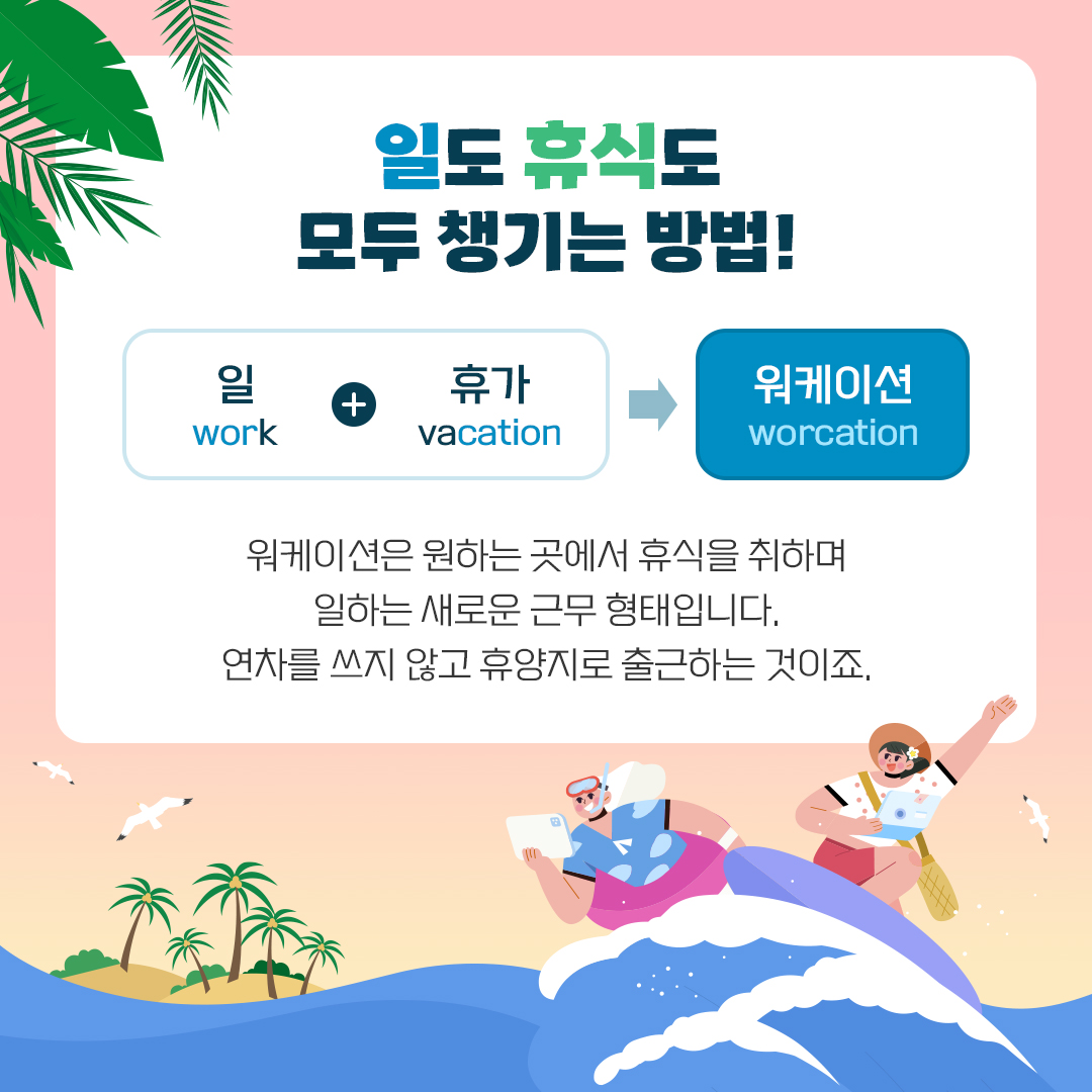 이번 여름은 바다로 출근합니다!