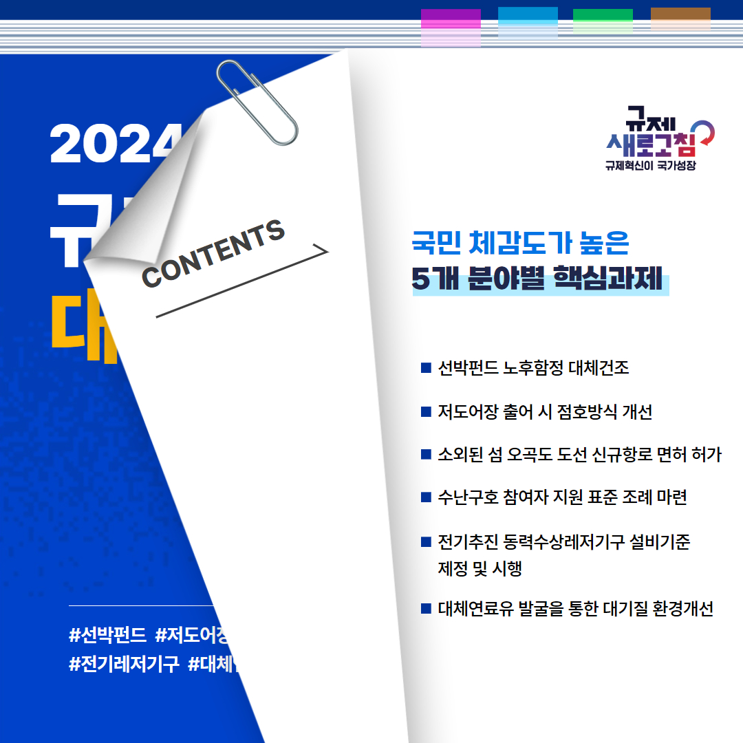 2024년 상반기 해양경찰청 규제혁신 대표사례