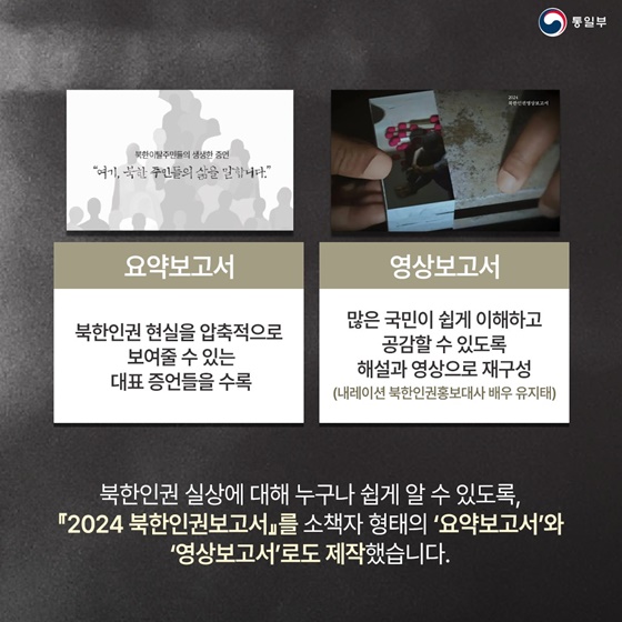 2024 북한인권보고서 발간