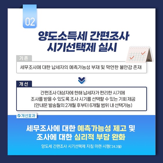 국세청 2024년 상반기 규제혁신 대표사례