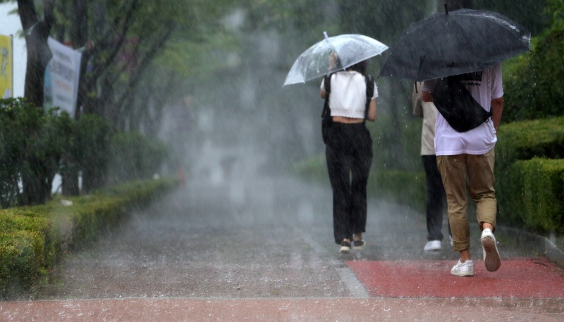 전북 전주시 전북대학교 신정문 앞 도로를 걸어가는 학생들.(ⓒ뉴스1, 무단 전재-재배포 금지)