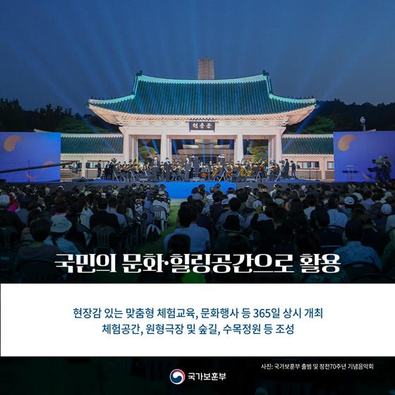 국립서울현충원이 70년 만에 국가보훈부로 옵니다