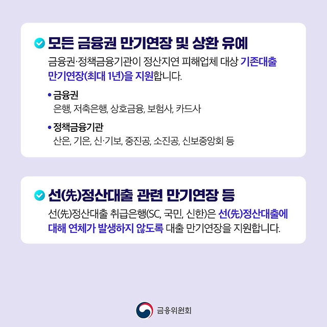 티몬·위메프 정산지연 피해업체 금융지원 방안