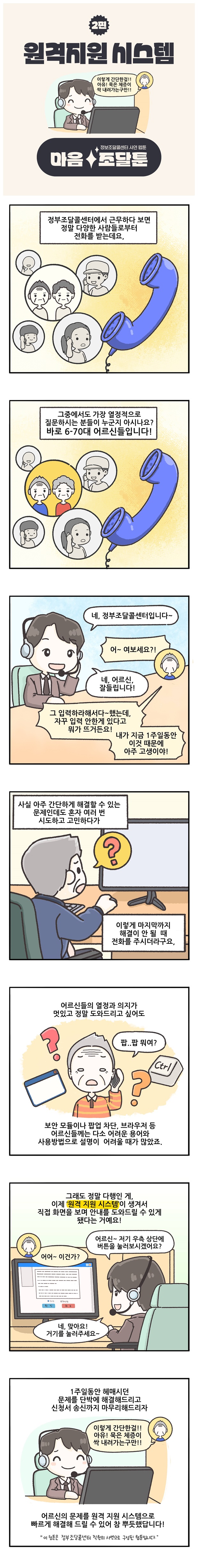 마음조달툰 2편 원격지원시스템