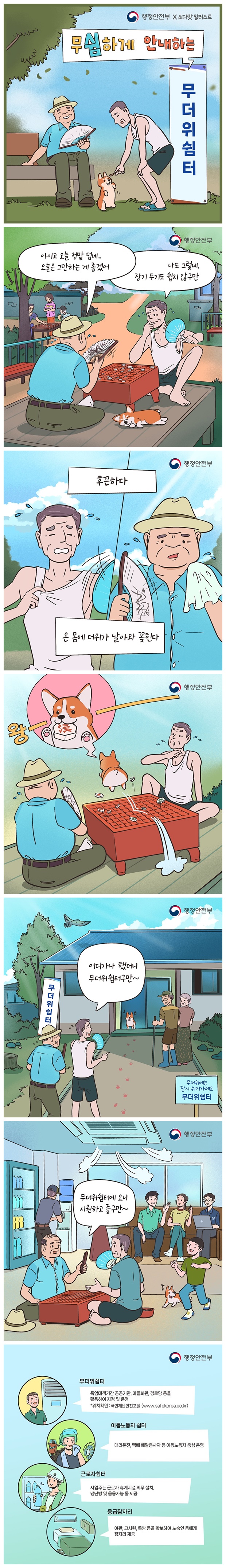 폭염을 피할 수 있는 ‘무더위쉼터’ 운영