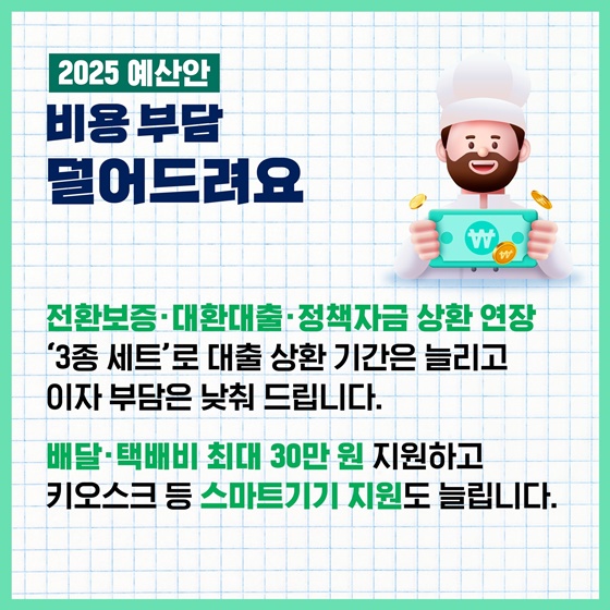 소상공인의 내일을 더 힘껏 응원하는 ‘2025 예산안’