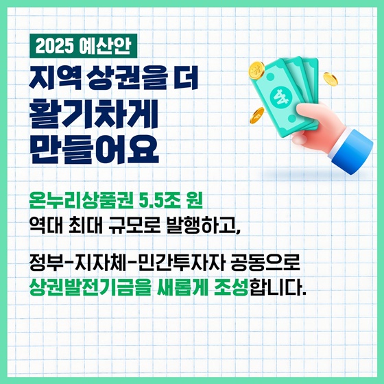 소상공인의 내일을 더 힘껏 응원하는 ‘2025 예산안’