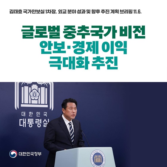글로벌 중추국가 비전 안보·경제 이익 극대화 추진