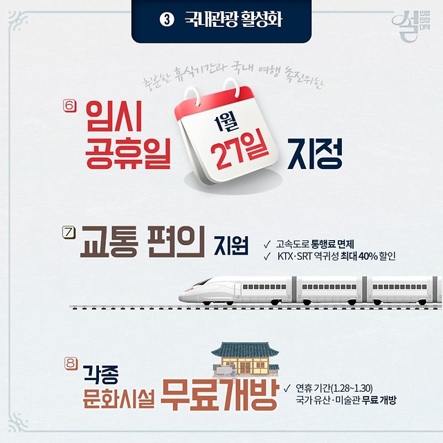 2025 설 명절 종합 대책 발표