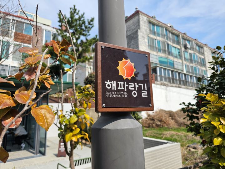 코리아 둘레길은 총 4개의 테마길로 이루어져있다. 각 테마길에는 이렇게 각 길의 고유 마크와 길 이름이 표시되어있다.