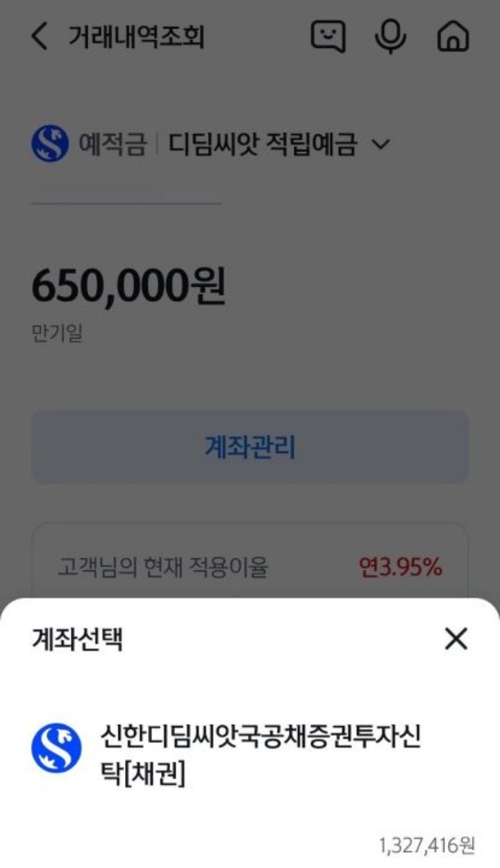 어느덧 디딤씨앗통장에 가입한지 1년이 넘었다. 나는 매달 아동 적립금 5만 원을 내고 있고, 정부 매칭 지원금 역시 꾸준히 쌓이고 있다. 정부 지원금 조회는 디딤씨앗정보조회 후 상단 '디딤씨앗 적립예금'을 클릭해야한다.