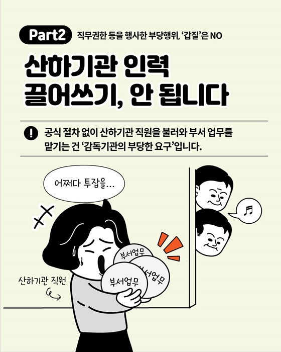 관행적 부패·갑질행위 행동강령 위반사례